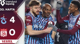 Super Ligi: Trabzonspor 4 - 0 Sivasspor (2024-2025)