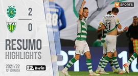 Liga Portugal Bwin: Sporting 2 - 0 Tondela (2021-2022)