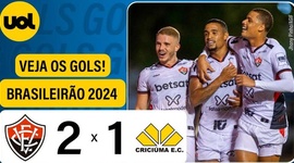 Brasileirão: Vitória 2 - 1 Criciúma (2024)