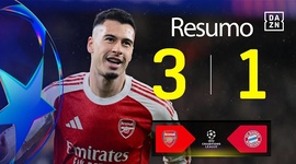 Liga Campeões: Arsenal 3 - 1 Bayern München (2025-2026)
