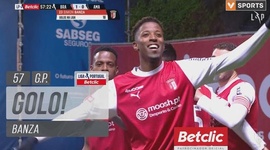 Liga Portugal Betclic: Sp. Braga vs CF Estrela Amadora, Golo 1-0 Banza (2023-2024)