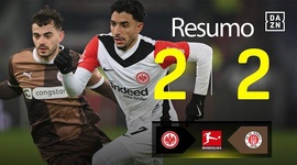 Bundesliga: Frankfurt 2 - 2 FC St. Pauli (2024-2025)
