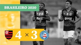 Brasileirão: Flamengo 4 - 3 Bahia (2020)