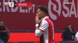 Liga Portugal Betclic: Sp. Braga vs Benfica, Golo 1-1 Zalazar (g.p.) (2025-2026)