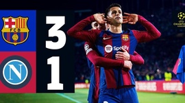 Liga Campeões: Barcelona 3 - 1 Napoli (2023-2024)