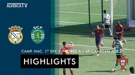 Juniores A S19 I Divisão: Alverca 1 - 1 Sporting (2021-2022)