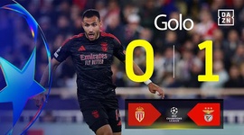 Liga Campeões: Monaco vs Benfica, Golo 0-1 Pavlidis (2024-2025)