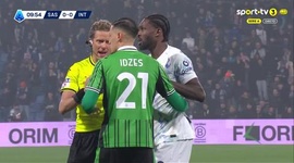 Serie A: Sassuolo vs Inter, Golo 0-1 Y. Bisseck (2025-2026)