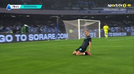 Serie A: Napoli vs Lazio, Golo 0-1 G. Isaksen (2024-2025)