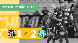 Brasileirão: Ceará 1 - 2 Palmeiras (2021)