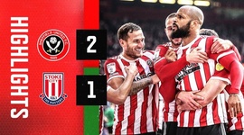 Championship: Sheffield Utd 2 - 1 Stoke City (2021-2022)
