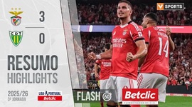 Liga Portugal Betclic: Benfica 3 - 0 Tondela (2025-2026)