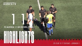 Juniores A S19 I Divisão: Alverca 1 - 1 Estoril (2023-2024)