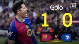 La Liga: Barcelona vs Alavés, Golo 1-0 Lewandowski (2024-2025)