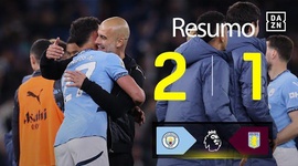 Premier League: Man City 2 - 1 Aston Villa (2024-2025)