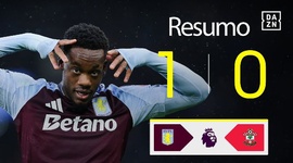 Premier League: Aston Villa 1 - 0 Southampton (2024-2025)