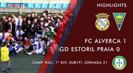 Juniores A S19 I Divisão: Alverca 1 - 0 Estoril (2022-2023)