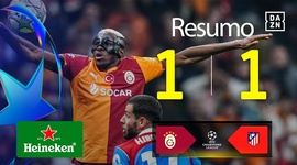 Liga Campeões: Galatasaray 1 - 1 Atlético Madrid (2025-2026)