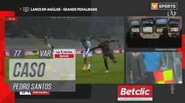 Liga Portugal Betclic: Moreirense vs Farense, Caso Pedro Santos (VAR), 77' (2024-2025)