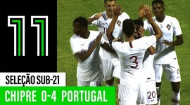 Qualificação Europeu Sub-21: Chipre 0 - 4 Portugal (2021)