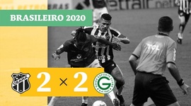 Brasileirão: Ceará 2 - 2 Goiás (2020)
