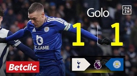 Premier League: Tottenham vs Leicester, Golo 1-1 Vardy (2024-2025)