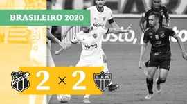 Brasileirão: Ceará 2 - 2 Atlético-MG (2020)