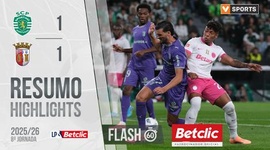 Liga Portugal Betclic: Sporting 1 - 1 Sp. Braga (2025-2026)