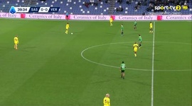 Serie A: Sassuolo vs Verona, Golo 1-0 A. Pinamonti (2025-2026)