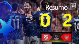 Liga Campeões: Athletic Bilbao 0 - 2 Arsenal (2025-2026)