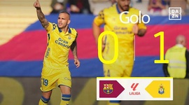 La Liga: Barcelona vs Las Palmas, Golo 0-1 Sandro Ramírez (2024-2025)