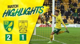 Championship: Norwich 2 - 1 Sheffield Wed (2020-2021)