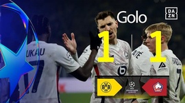 Liga Campeões: Dortmund vs Lille, Golo 1-1 Haraldsson (2024-2025)