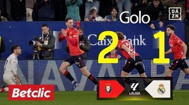 La Liga: Osasuna vs Real Madrid, Golo 2-1 Raul Garcia (2025-2026)