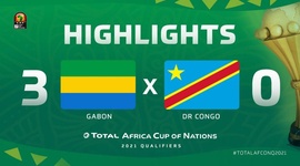 Qualificação CAN: Gabão 3 - 0 Rep. Congo (2021)