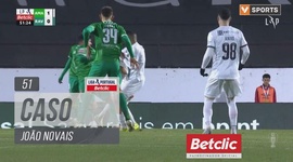 Liga Portugal Betclic: CF Estrela Amadora vs Rio Ave, Cartão Amarelo João Novais, 51' (2024-2025)