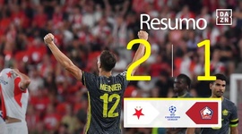 Liga Campeões: Slavia 2 - 1 Lille (2024-2025)