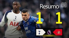 Premier League: Tottenham 1 - 1 Sunderland (2025-2026)