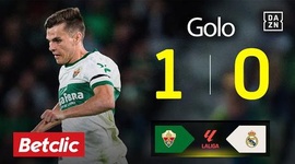 La Liga: Elche vs Real Madrid, Golo 1-0 Febas (2025-2026)