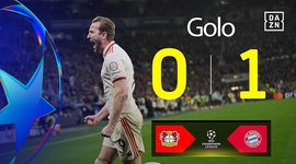 Liga Campeões: Leverkusen vs Bayern München, Golo 0-1 Kane (2024-2025)