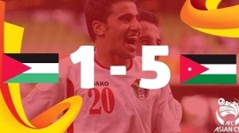 Taça Asiática: Palestina 1 - 5 Jordânia (2015)