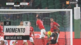 Taça de Portugal Generali Tranquilidade: Sporting vs Santa Clara, Jogada Matheus Reis, 30' (2024-2025)