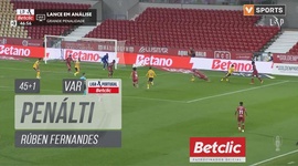 Liga Portugal Betclic: Gil Vicente vs Estoril, Penálti Rúben Fernandes (VAR), 46' (2024-2025)