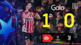 Liga Campeões: PSV vs Juventus, Golo 1-0 Perišić (2024-2025)