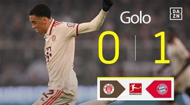 Bundesliga: FC St. Pauli vs Bayern München, Golo 0-1 Musiala (2024-2025)