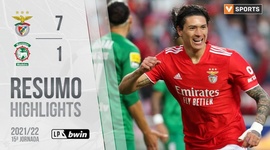 Liga Portugal Bwin: Benfica 7 - 1 Marítimo (2021-2022)