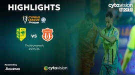 First Division: AEK Larnaca 2 - 0 Karmiotissa (2024-2025)