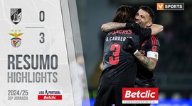 Liga Portugal Betclic: V. Guimarães 0 - 3 Benfica (2024-2025)