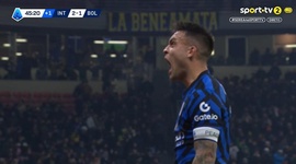 Serie A: Inter vs Bologna, Golo 2-1 Lautaro Martínez (2024-2025)