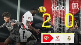 La Liga: Rayo Vallecano vs Real Madrid, Golo 2-0 Mumin (2024-2025)